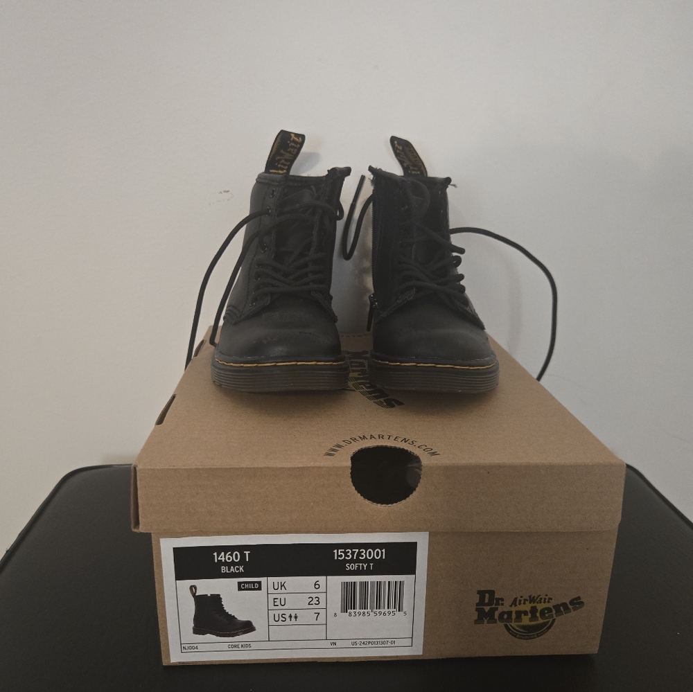 Dr. Martens Black Leather Boots